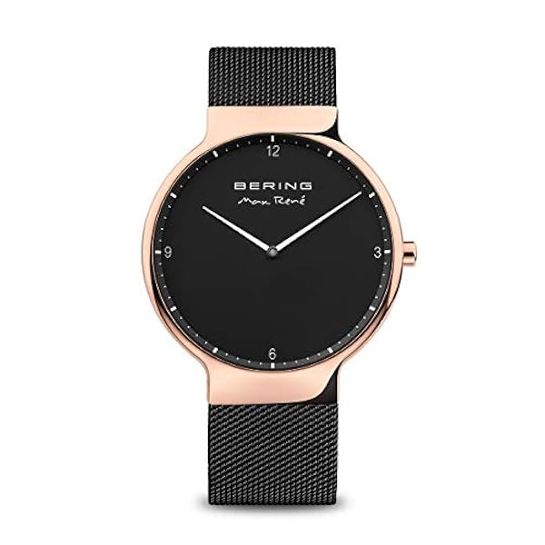BERING Unisex Analogt Quarz Max René Collection armbandsur med Rostfritt stål Armband och Safirglas